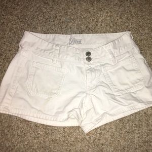 White Jean Shorts